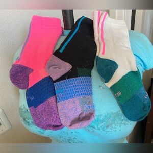 3 pair Bombas bike socks